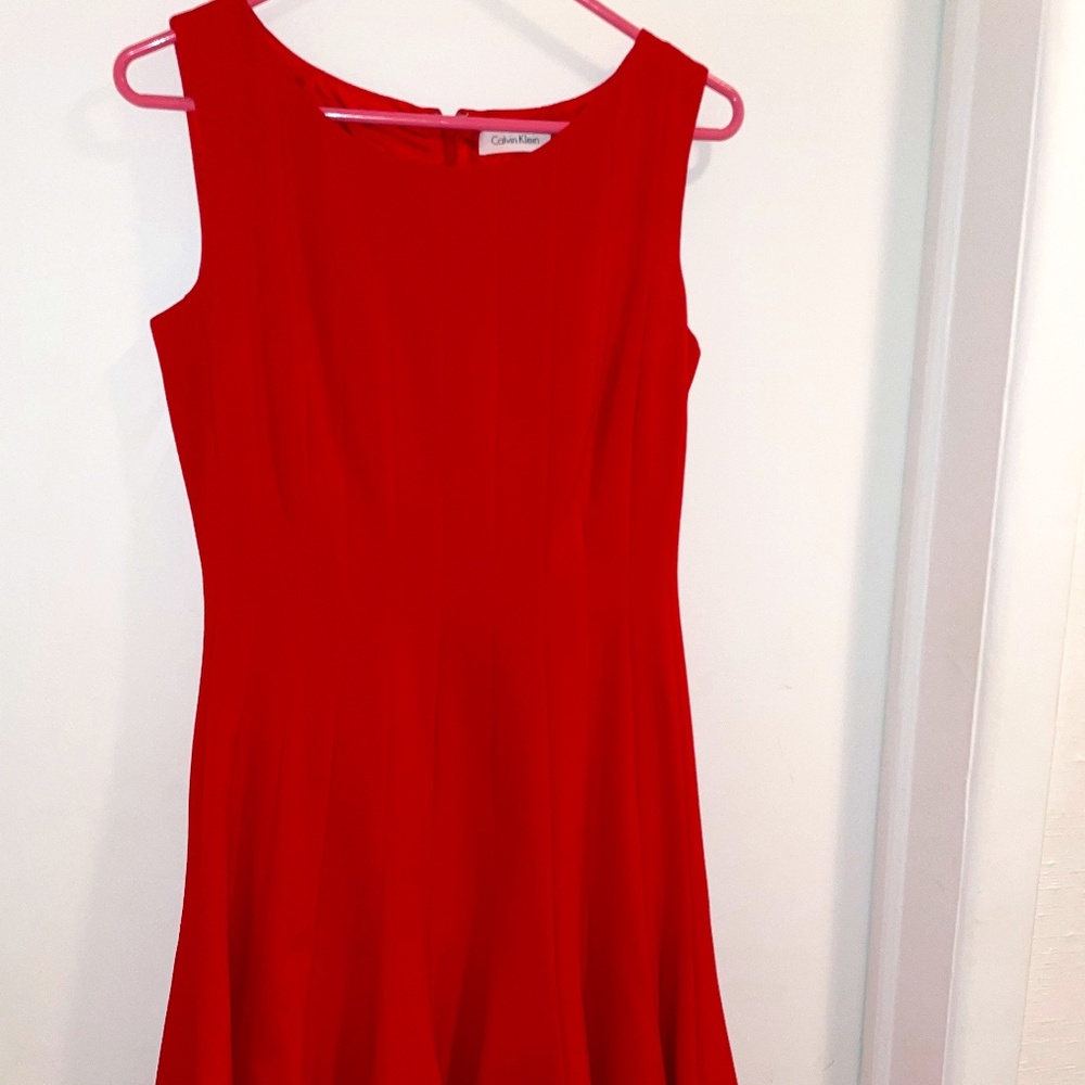 Red Calvin Klein Dress